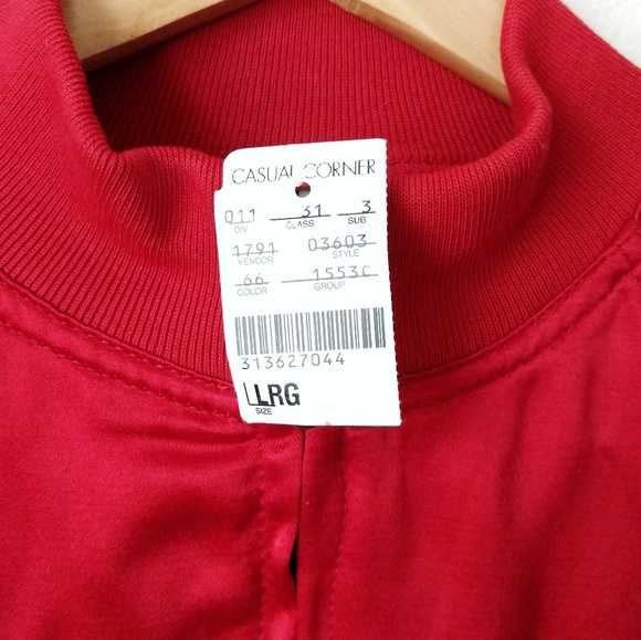 VTG Bill Blass Jeans satin bomber jacket - Picture 8 of 8